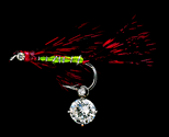 Hand Tied Fly Lure with Diamond
