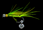 Hand Tied Fly Lure with Diamond