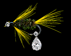 Hand Tied Fly Lure with Diamond