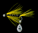 Hand Tied Fly Lure with Diamond